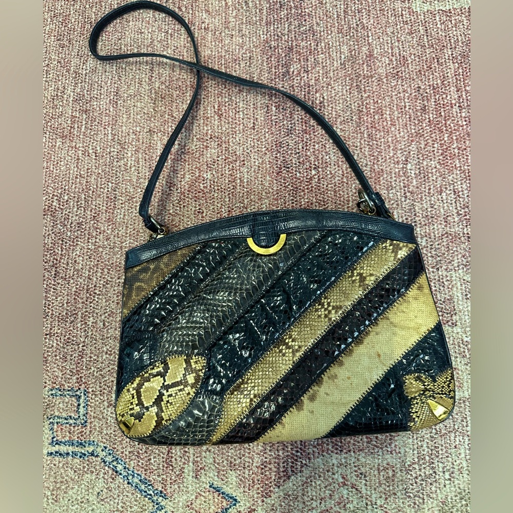 Bags by Supreme leather snakeskin crocodile vintage chain crossbody shoulder bag